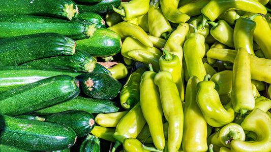 Dark and Light Green Peppers