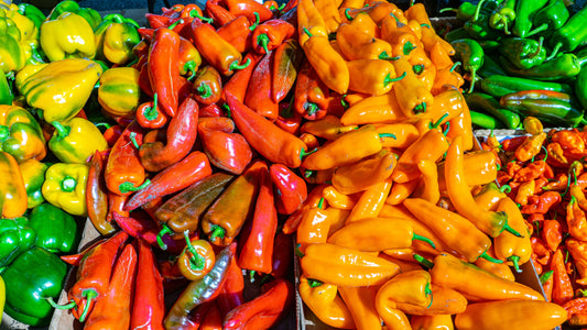 Hot Peppers at Farmers Market